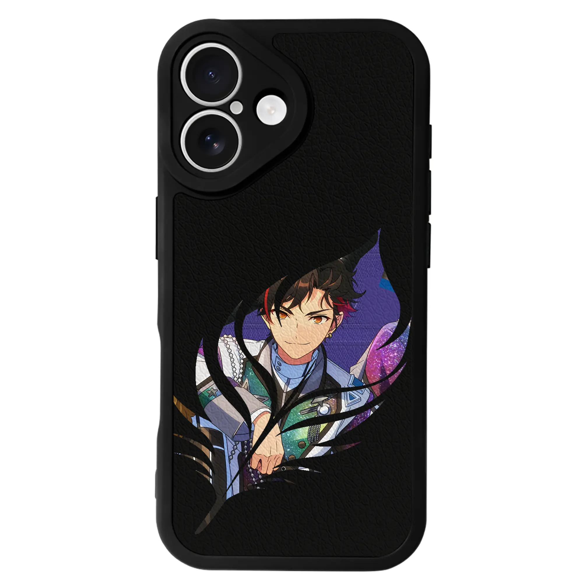 あんさん ぶる グッズ 流星隊 南雲鉄虎 - IPhone 16シリーズ対応 ・ シリコンスマホケース ・ レザー調 ・ 高精度フィット ・ 耐衝撃 ・ ワイヤレス充電対応 ・ 精密カット